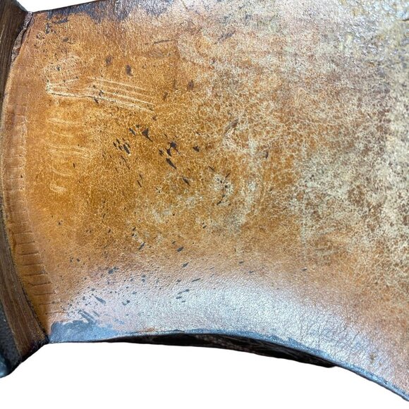 Celine Brown Vintage Oxford Shoes Python Stamped Size 7 - Picture 9 of 12